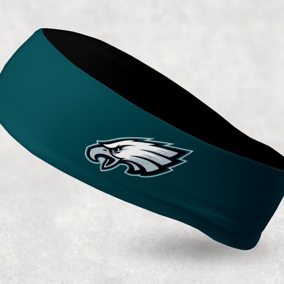 2 Pack - NEW - Reversible Philadelphia Eagles Headband - Picture 1 of 2